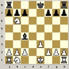 Vista do lado branco dos primeiros movimentos do peão de xadrez